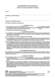Cover der Leseprobe "Gesellschafter-Geschäftsführer-Vertrag" von DWS-Medien.