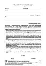 Cover der Leseprobe "Auftrag zur Übermittlung der Jahresabschlussdaten an die das Unternehmensregister führende Stelle" von DWS-Medien.