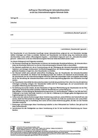 Cover der Leseprobe "Auftrag zur Übermittlung der Jahresabschlussdaten an die das Unternehmensregister führende Stelle" von DWS-Medien.