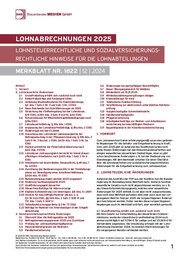 DWS-Merkblatt Nr. 1822 Cover der Leseprobe "Lohnabrechnungen 2023" von DWS-Medien.
