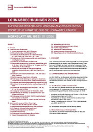 Cover der Leseprobe "Lohnabrechnungen 2023" von DWS-Medien.
