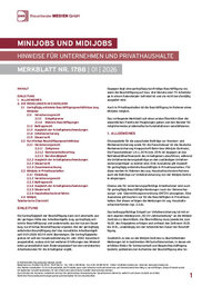 Cover der Leseprobe "Minijobs und Midijobs 2023" von DWS-Medien.