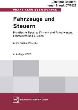 Buchcover: Fahrzeug- und Steuerungsleitfaden für Dienst- und Privatwagen, Dienstfahrräder, E-Bikes und E-Scooter.