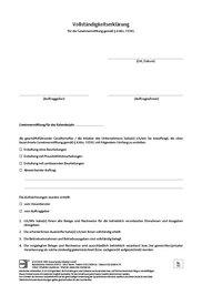 Cover der Leseprobe "Vollständigkeitserklärung für die Gewinnermittlung gemäß § 4 Abs. 3 EStG" von DWS-Medien.