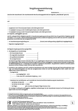 Cover der Leseprobe "Vergütungsvereinbarung – Zeitgebühr" von DWS-Medien.