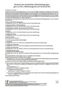Cover der Leseprobe "Nachweis der wesentlichen Arbeitsbedingungen gem. § 2 Abs. 1 Nachweisgesetz zum Vordruck 266" von DWS-Medien.