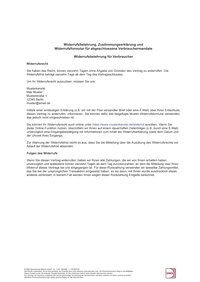 Cover der Leseprobe "Muster-Widerrufsformular für online abgeschlossene Verbrauchermandate" von DWS-Medien.