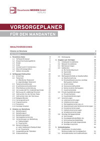Cover des Vorsorgeplaners für den Steuerberater von DWS-Medien.