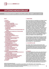 Cover der Leseprobe "Unternehmensverkauf" von DWS-Medien.