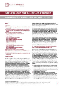 Cover der Leseprobe "Steuerliche Due Diligence-Prüfung" von DWS-Medien.