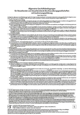 Allgemeine Geschäftsbedingungen (mit Zustimmungserklärung)