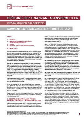 Cover der Leseprobe "Prüfung der Finanzanlagenvermittler inkl. Bericht und Vollständigkeitserklärung" von DWS-Medien.