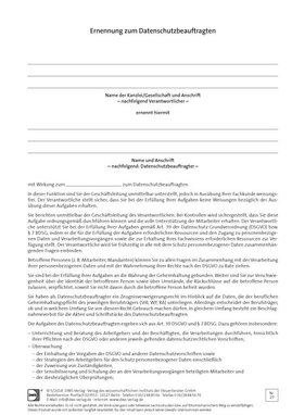 Cover der Leseprobe "Ernennung zum Datenschutzbeauftragten" von DWS-Medien.